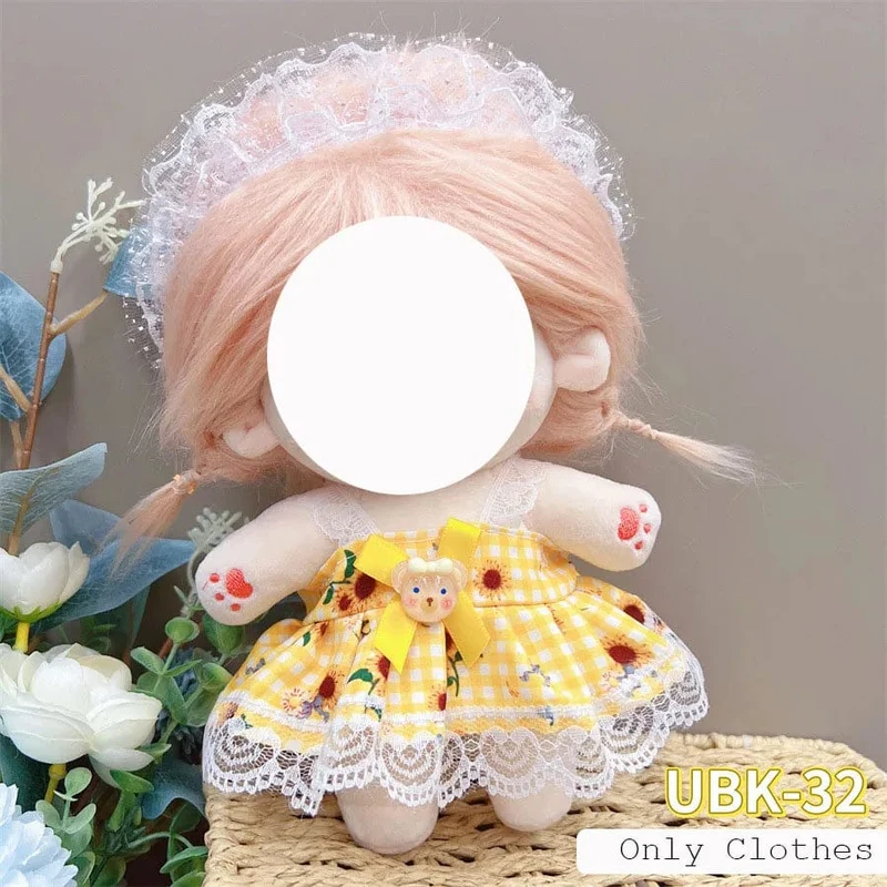 Süße Dres Jk Uniform Kleidung für 20cm Baumwolle Plüsch Lolita Dress Up Kleidung Rock Mode Casual Anzug Socken Mädchen Spielzeug Zubehör