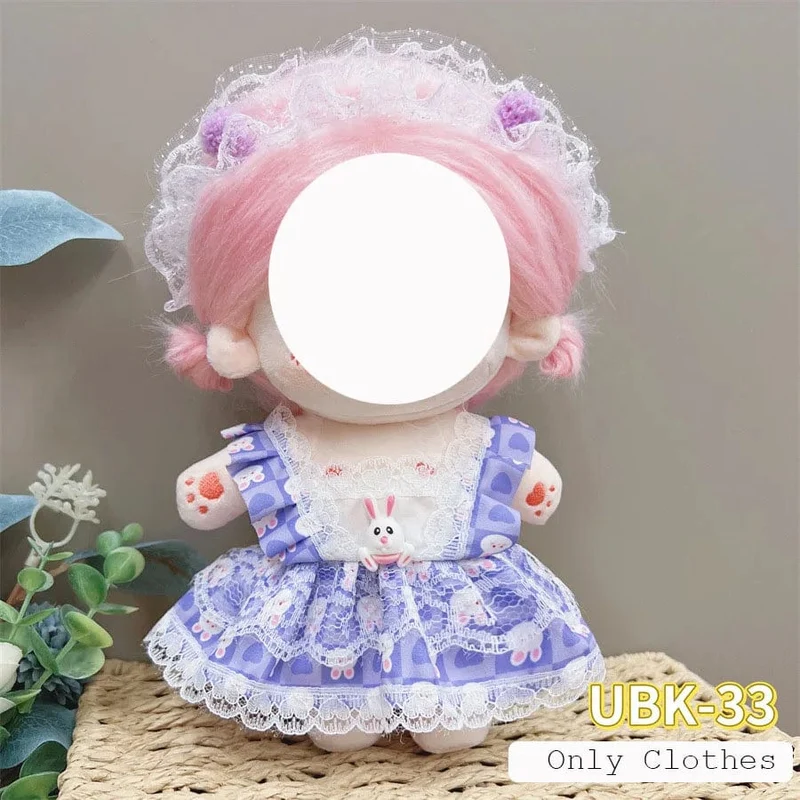 Süße Dres Jk Uniform Kleidung für 20cm Baumwolle Plüsch Lolita Dress Up Kleidung Rock Mode Casual Anzug Socken Mädchen Spielzeug Zubehör