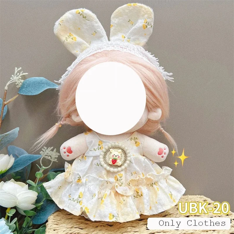Süße Dres Jk Uniform Kleidung für 20cm Baumwolle Plüsch Lolita Dress Up Kleidung Rock Mode Casual Anzug Socken Mädchen Spielzeug Zubehör