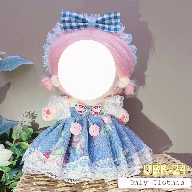 Süße Dres Jk Uniform Kleidung für 20cm Baumwolle Plüsch Lolita Dress Up Kleidung Rock Mode Casual Anzug Socken Mädchen Spielzeug Zubehör