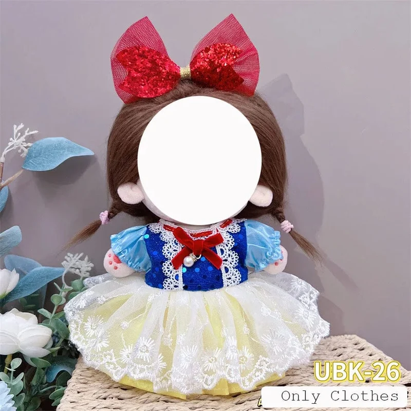 Süße Dres Jk Uniform Kleidung für 20cm Baumwolle Plüsch Lolita Dress Up Kleidung Rock Mode Casual Anzug Socken Mädchen Spielzeug Zubehör