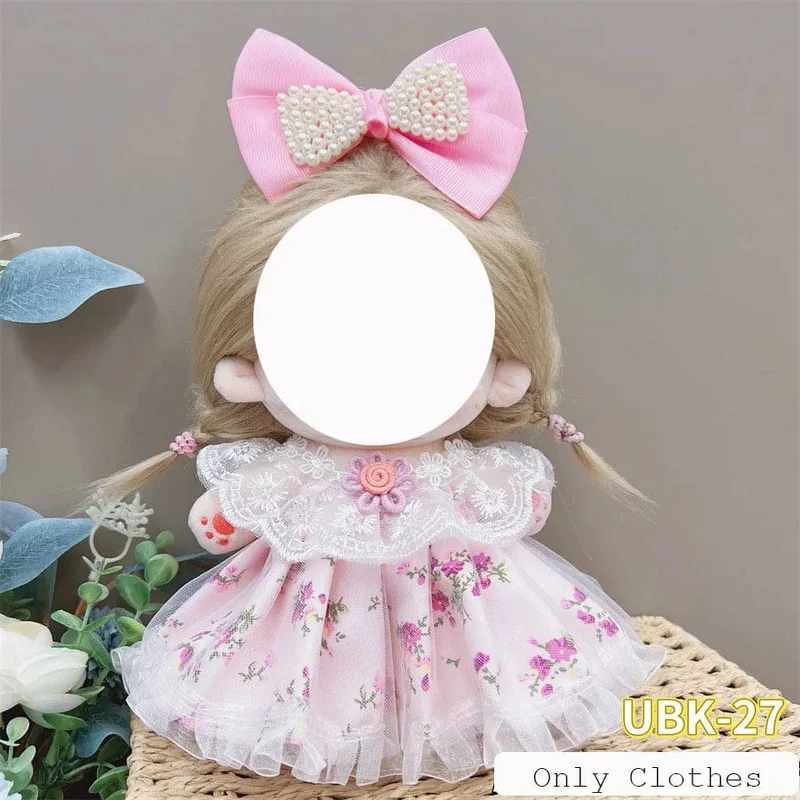 Süße Dres Jk Uniform Kleidung für 20cm Baumwolle Plüsch Lolita Dress Up Kleidung Rock Mode Casual Anzug Socken Mädchen Spielzeug Zubehör