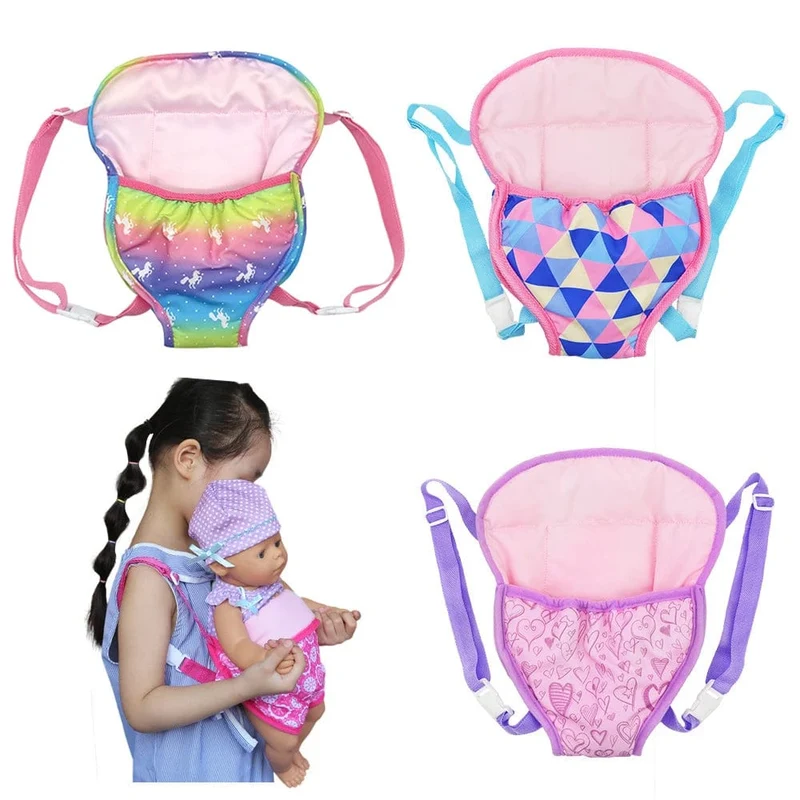 Dolls Out Going Tragetasche Schlafsack Puppenzubehör für 43 cm Baby New Born Doll 18 Zoll Doll Backpack Bag