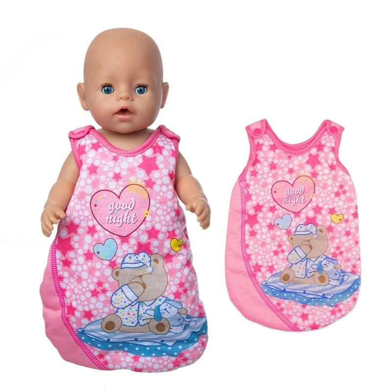 Dolls Out Going Tragetasche Schlafsack Puppenzubehör für 43 cm Baby New Born Doll 18 Zoll Doll Backpack Bag