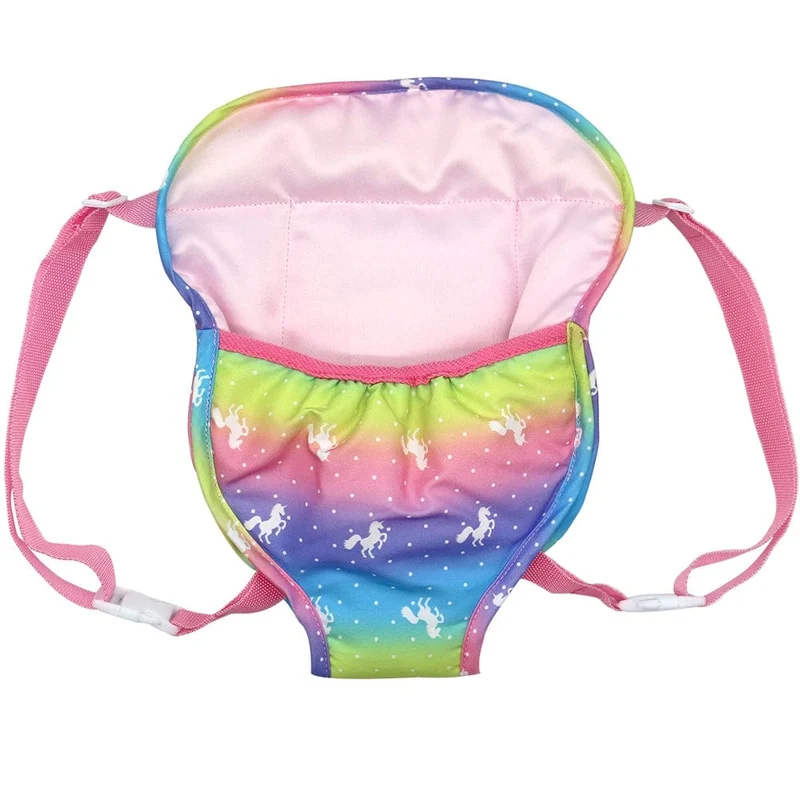 Dolls Out Going Tragetasche Schlafsack Puppenzubehör für 43 cm Baby New Born Doll 18 Zoll Doll Backpack Bag
