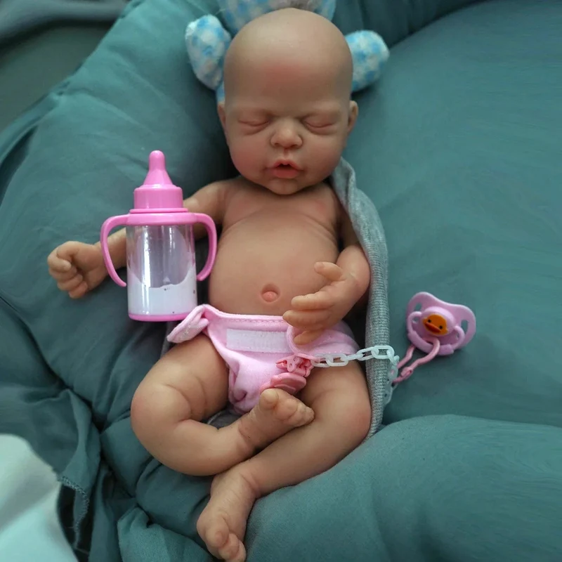 12" Micro Frühchen Ganzkörper Silikon Babypuppe Junge "Liam" & Mädchen "Nova" Lebensechte Puppe Überraschung Kinder Anti-Stress
