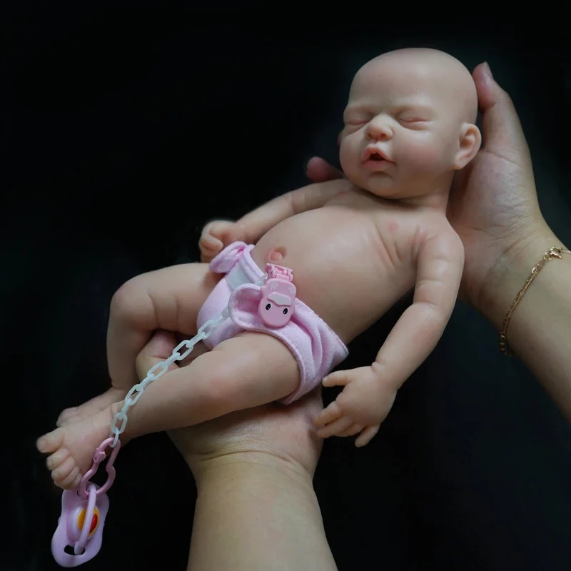 12" Micro Frühchen Ganzkörper Silikon Babypuppe Junge "Liam" & Mädchen "Nova" Lebensechte Puppe Überraschung Kinder Anti-Stress