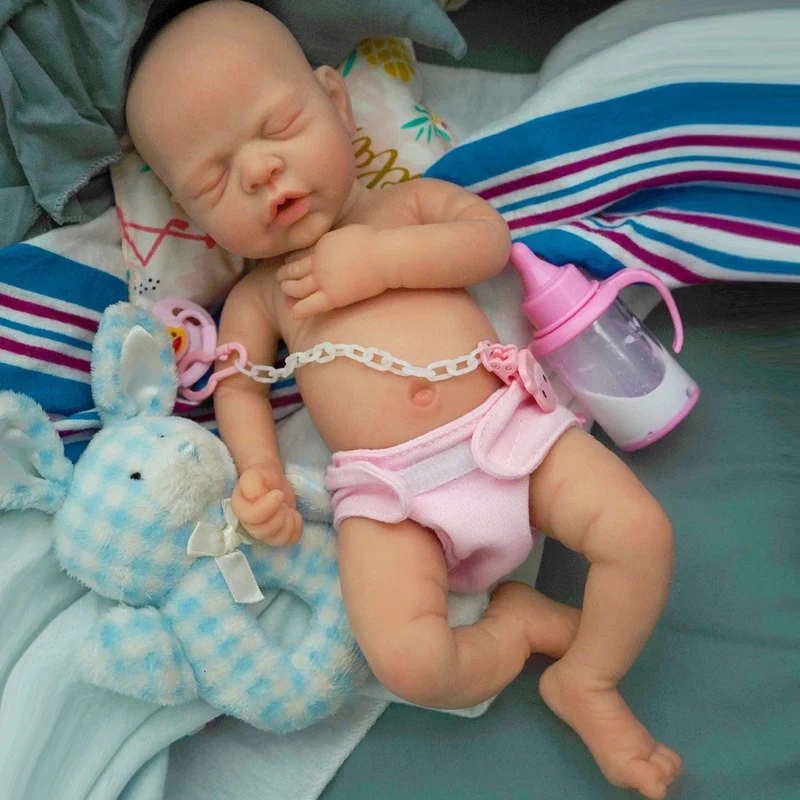 12" Micro Frühchen Ganzkörper Silikon Babypuppe Junge "Liam" & Mädchen "Nova" Lebensechte Puppe Überraschung Kinder Anti-Stress