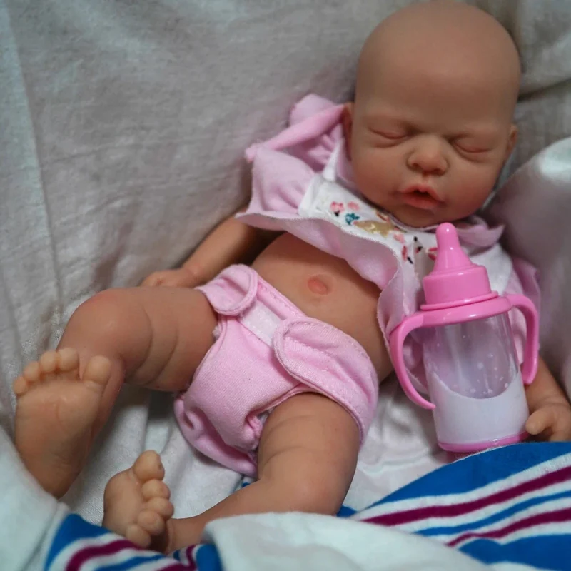 12" Micro Frühchen Ganzkörper Silikon Babypuppe Junge "Liam" & Mädchen "Nova" Lebensechte Puppe Überraschung Kinder Anti-Stress