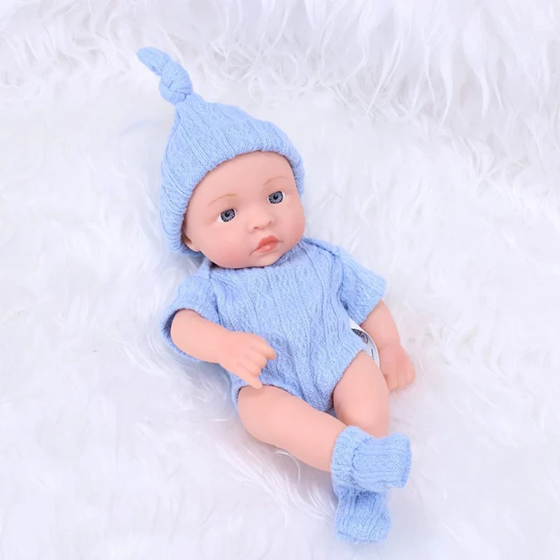Neue Reborn-Puppen aus Silikon, 20 cm, Reborn-Babypuppe, Mini, weich und ganzkörper, Silikon, Reborn-Kleinkindpuppe, Babypuppe für Mädchen