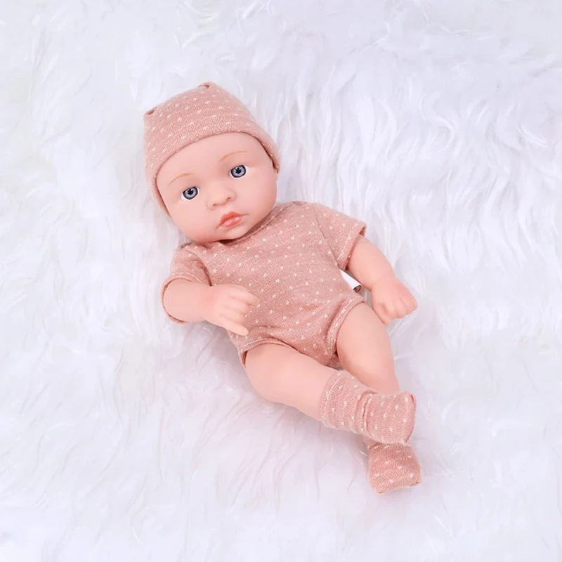 Neue Reborn-Puppen aus Silikon, 20 cm, Reborn-Babypuppe, Mini, weich und ganzkörper, Silikon, Reborn-Kleinkindpuppe, Babypuppe für Mädchen