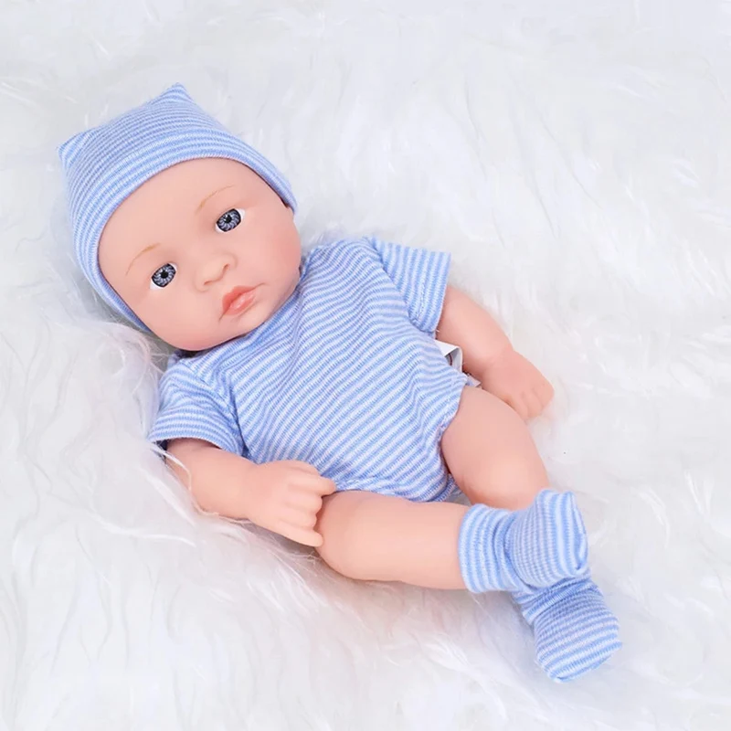 Neue Reborn-Puppen aus Silikon, 20 cm, Reborn-Babypuppe, Mini, weich und ganzkörper, Silikon, Reborn-Kleinkindpuppe, Babypuppe für Mädchen