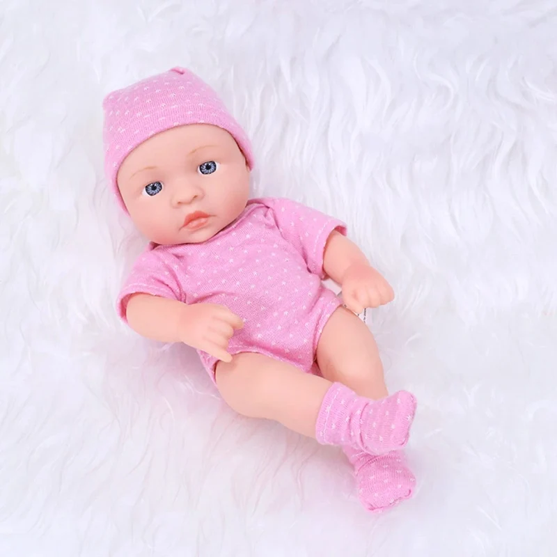Neue Reborn-Puppen aus Silikon, 20 cm, Reborn-Babypuppe, Mini, weich und ganzkörper, Silikon, Reborn-Kleinkindpuppe, Babypuppe für Mädchen