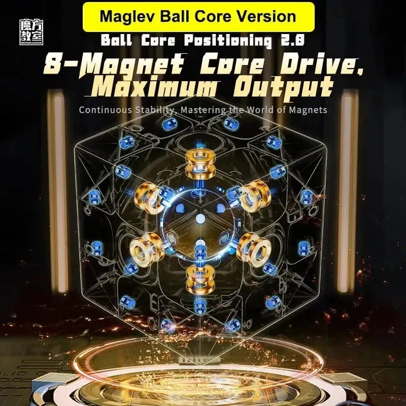 MoYu RS3M V5 3X3 Magnetischer Magic Speed ​​Cube Professionelles Zappelspielzeug RS3 M 2023 V5 Cubo Magico Puzzle