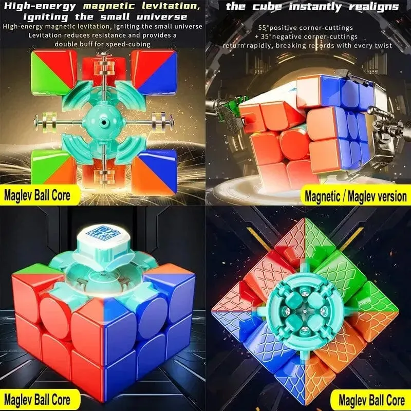 MoYu RS3M V5 3X3 Magnetischer Magic Speed ​​Cube Professionelles Zappelspielzeug RS3 M 2023 V5 Cubo Magico Puzzle