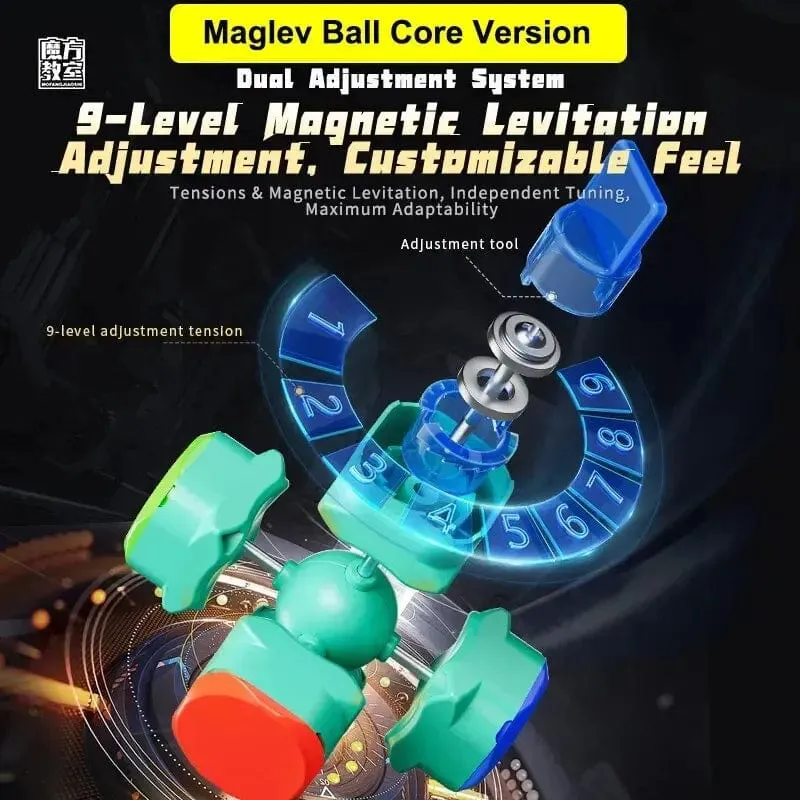 MoYu RS3M V5 3X3 Magnetischer Magic Speed ​​Cube Professionelles Zappelspielzeug RS3 M 2023 V5 Cubo Magico Puzzle