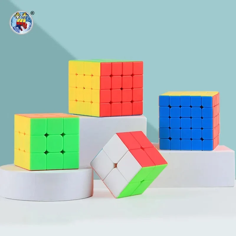 SENGSO Speed ​​Cube 3x3 Legend Series Aufkleberloser Zauberwürfel Berufspuzzle Hochwertiges Zappelspielzeug für Kinder