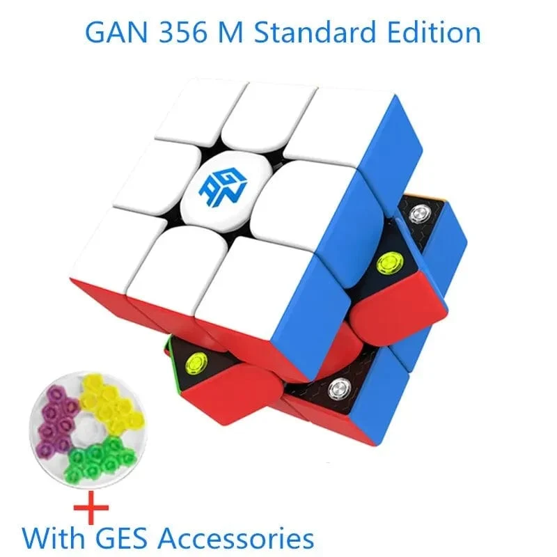 GAN 356 M 3x3x3 Magnetischer Magic Speed ​​Cube Stickerless Gan 356M Professionelles Zappelspielzeug GAN 356 M Lite Cubo Magico Puzzle