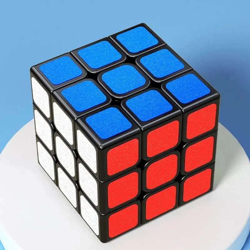 SENGSO Zauberwürfel 3x3 Frosted Texture Sticker Zauberwürfel Lernspielzeug Kinder Puzzle Spielzeug Für Wettkampfwürfel