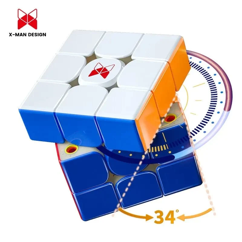 Qiyi X-Man Tornado V3 M Pioneer UV Magnetischer Magic Speed ​​Cube Stickerless XMD Tornado V3M Zappelspielzeug Cubo Magico Puzzle