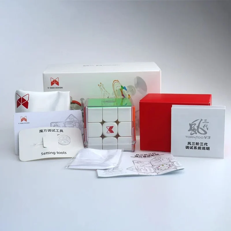 Qiyi X-Man Tornado V3 M Pioneer UV Magnetischer Magic Speed ​​Cube Stickerless XMD Tornado V3M Zappelspielzeug Cubo Magico Puzzle