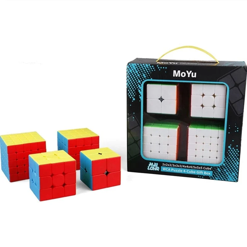 [Picube] MoYu Cubes Meilong 2345 Geschenkbox Profissional Magic Cube 2x2 3x3 4x4 5x5 Speed ​​Cube Puzzle Cubo Magico Lernspielzeug