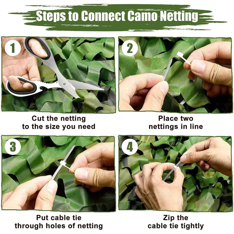 Tarnnetze Militär Armee Ausbildung Zelt Schatten Outdoor Camping Jagd Shelter Verstecken Netting Autoplanen Garten Bar Dekoration