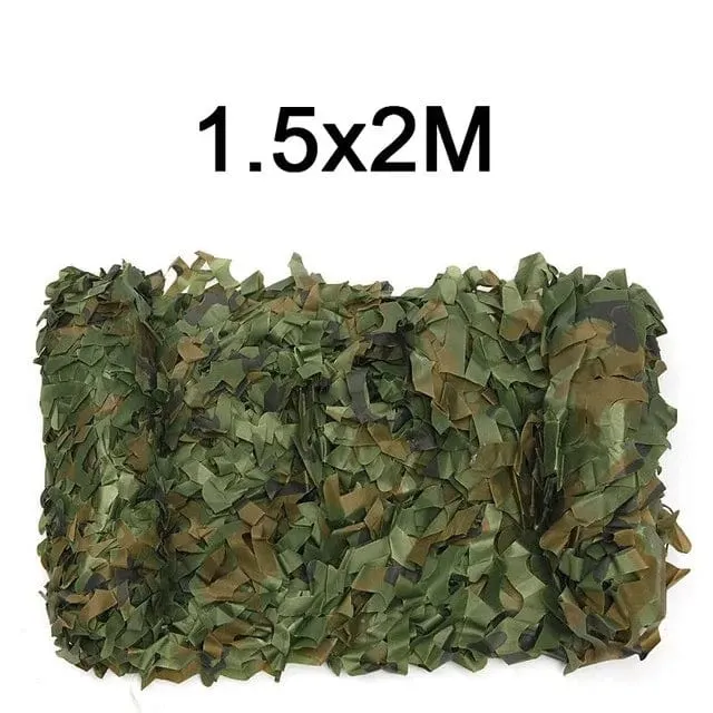 Tarnnetz 1.5 m * 2 3 4 5 6 8 10 m breit Camouflage Net Dekoration Camping Shooting Sonnenschutz Party Wüstenzaun Jagd Ente Hirsch