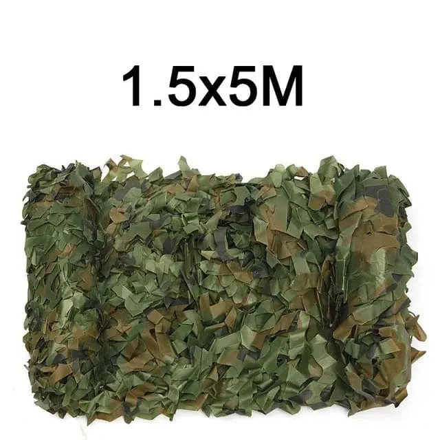 Tarnnetz 1.5 m * 2 3 4 5 6 8 10 m breit Camouflage Net Dekoration Camping Shooting Sonnenschutz Party Wüstenzaun Jagd Ente Hirsch