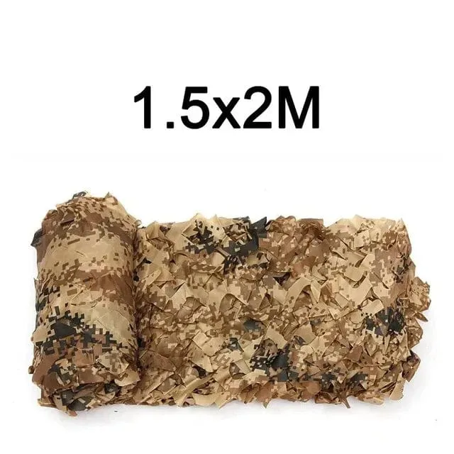 Tarnnetz 1.5 m * 2 3 4 5 6 8 10 m breit Camouflage Net Dekoration Camping Shooting Sonnenschutz Party Wüstenzaun Jagd Ente Hirsch