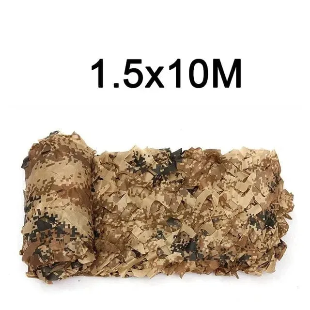 Tarnnetz 1.5 m * 2 3 4 5 6 8 10 m breit Camouflage Net Dekoration Camping Shooting Sonnenschutz Party Wüstenzaun Jagd Ente Hirsch