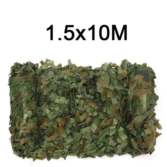 Tarnnetz 1.5 m * 2 3 4 5 6 8 10 m breit Camouflage Net Dekoration Camping Shooting Sonnenschutz Party Wüstenzaun Jagd Ente Hirsch
