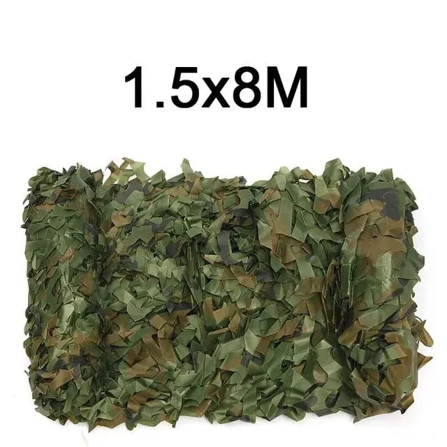 Tarnnetz 1.5 m * 2 3 4 5 6 8 10 m breit Camouflage Net Dekoration Camping Shooting Sonnenschutz Party Wüstenzaun Jagd Ente Hirsch