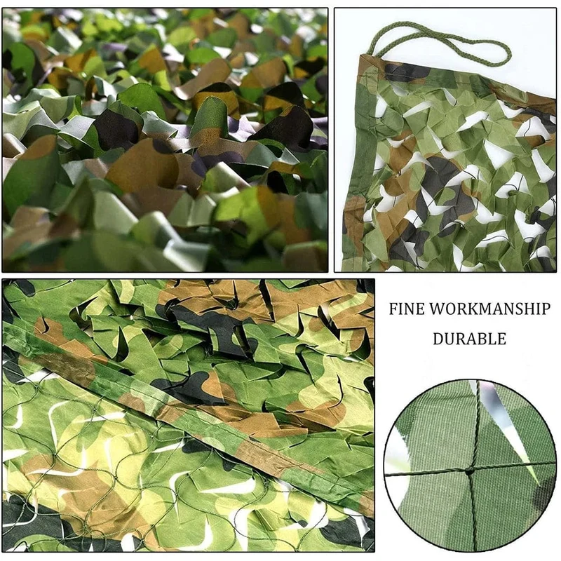 1.5x3 m/2x10 m Jagd Militär Tarnnetze Woodland Army Training Camo Netting Autoabdeckungen Zelt Schatten Camping Sonnenschutz
