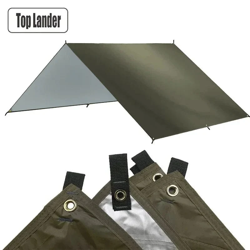 4x4m 4x3m 3x3m Markise Wasserdichte Plane Zelt Schatten Ultraleicht Garten Baldachin Sonnenschirm außen Camping Tourist Strand Sonnenschutz