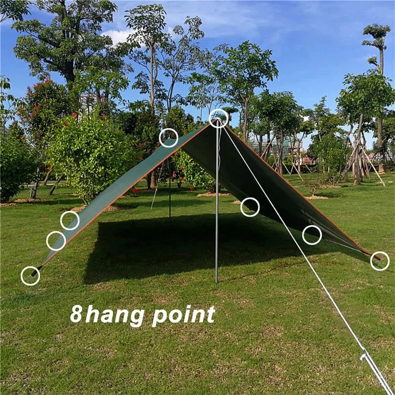 4x4m 4x3m 3x3m Markise Wasserdichte Plane Zelt Schatten Ultraleicht Garten Baldachin Sonnenschirm außen Camping Tourist Strand Sonnenschutz