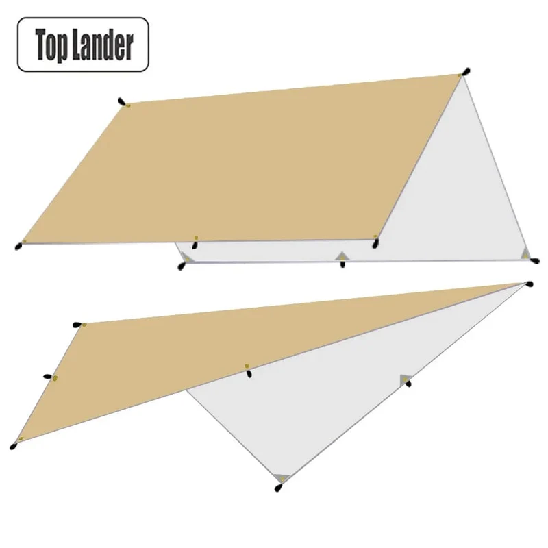 4x4m 4x3m 3x3m Markise Wasserdichte Plane Zelt Schatten Ultraleicht Garten Baldachin Sonnenschirm außen Camping Tourist Strand Sonnenschutz