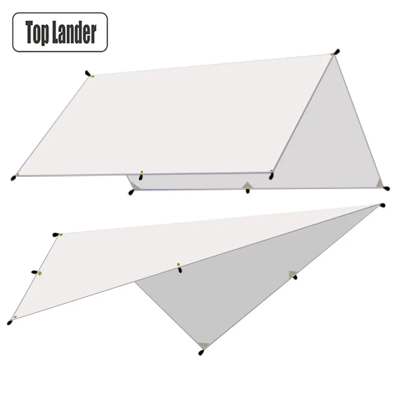 4x4m 4x3m 3x3m Markise Wasserdichte Plane Zelt Schatten Ultraleicht Garten Baldachin Sonnenschirm außen Camping Tourist Strand Sonnenschutz