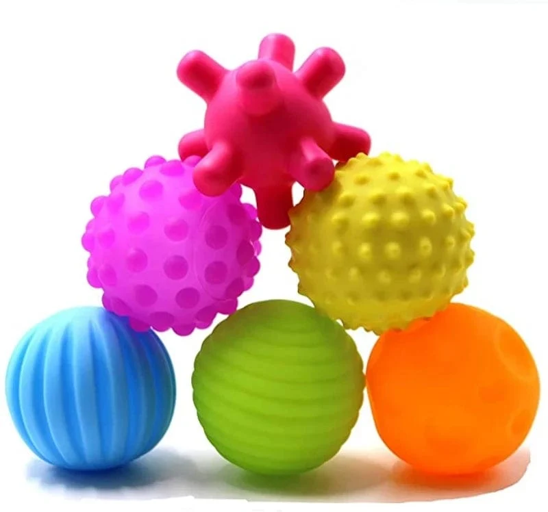 Sensorische Bälle für Babys, sensorisches Babyspielzeug, 1 bis 2 Jahre alt, Aktivität, strukturierter Multi-Softball, Montessori-Spielzeug für Babys von 6–12 Monaten