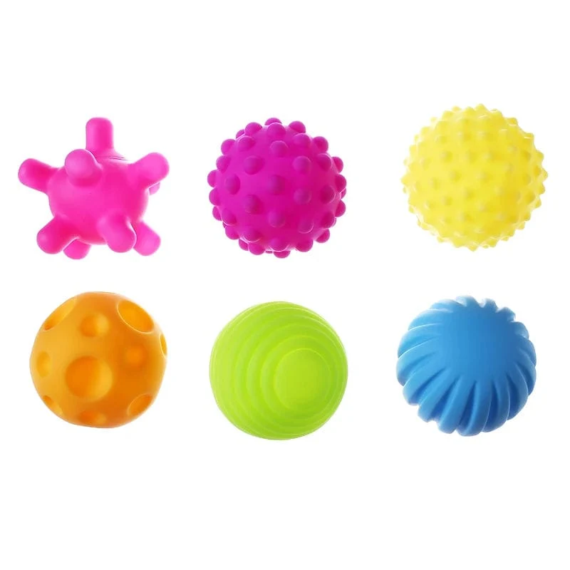 Sensorische Bälle für Babys, sensorisches Babyspielzeug, 1 bis 2 Jahre alt, Aktivität, strukturierter Multi-Softball, Montessori-Spielzeug für Babys von 6–12 Monaten