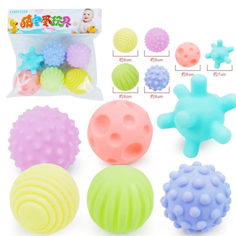 Sensorische Bälle für Babys, sensorisches Babyspielzeug, 1 bis 2 Jahre alt, Aktivität, strukturierter Multi-Softball, Montessori-Spielzeug für Babys von 6–12 Monaten