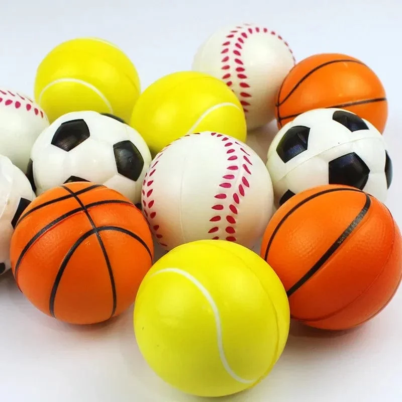 6 Teile/los 6.3 cm Lächelndes Schaum Ball Squeeze Stress Ball Relief Spielzeug Hand Handgelenk Übung Gesicht PU Spielzeug Bälle Für kinder