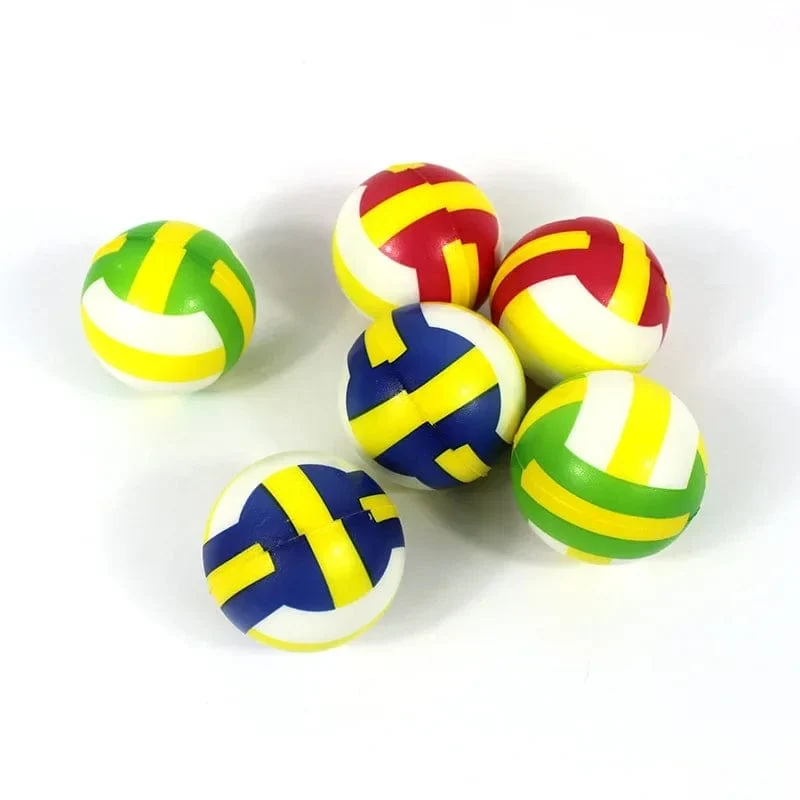 6 Teile/los 6.3 cm Lächelndes Schaum Ball Squeeze Stress Ball Relief Spielzeug Hand Handgelenk Übung Gesicht PU Spielzeug Bälle Für kinder
