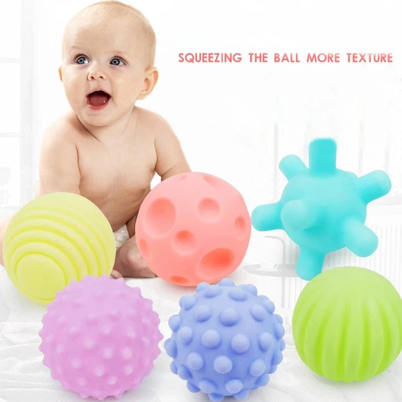 Baby-Entwicklungsspielzeug Ball Sensorische Babyspiele Spielzeug Geräusche machen Stressball Babyspielzeug Taktiles Spielzeug Für Babys 0 12 Monate