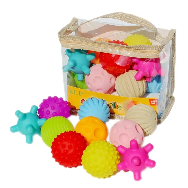 Baby-Entwicklungsspielzeug Ball Sensorische Babyspiele Spielzeug Geräusche machen Stressball Babyspielzeug Taktiles Spielzeug Für Babys 0 12 Monate