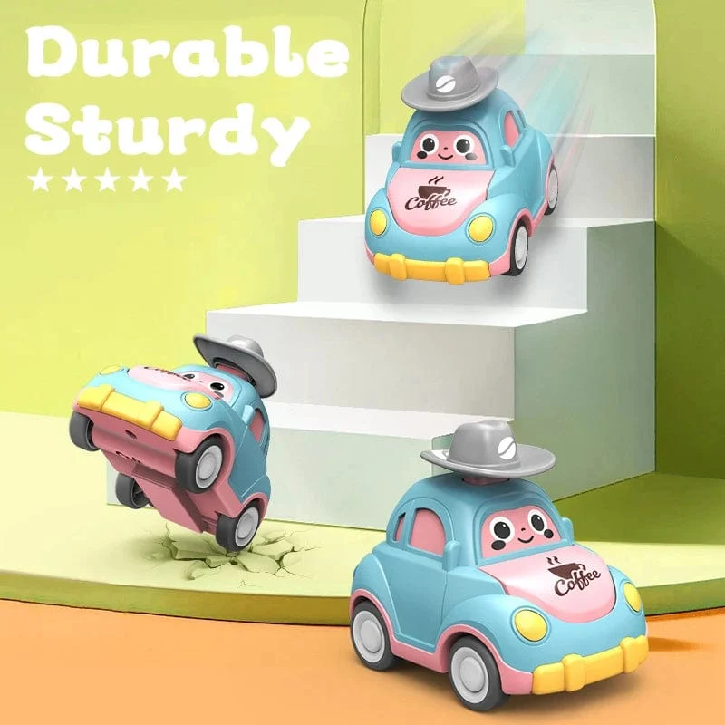 Kinder Cartoon Mini Auto Spielzeug Drücken Gehen Inertial Nette Feuer Lkw Krankenwagen Zurückziehen Krabbeln Pädagogisches Spielzeug Für Kleinkinder Jungen