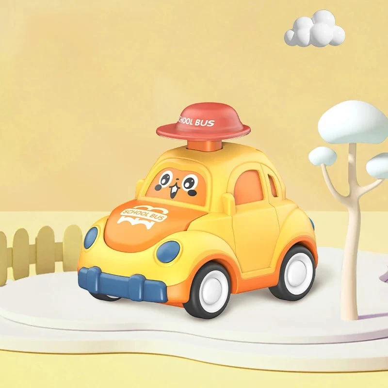 Kinder Cartoon Mini Auto Spielzeug Drücken Gehen Inertial Nette Feuer Lkw Krankenwagen Zurückziehen Krabbeln Pädagogisches Spielzeug Für Kleinkinder Jungen