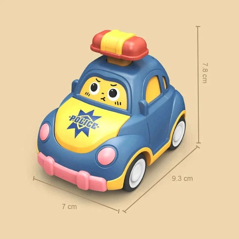 Kinder Cartoon Mini Auto Spielzeug Drücken Gehen Inertial Nette Feuer Lkw Krankenwagen Zurückziehen Krabbeln Pädagogisches Spielzeug Für Kleinkinder Jungen