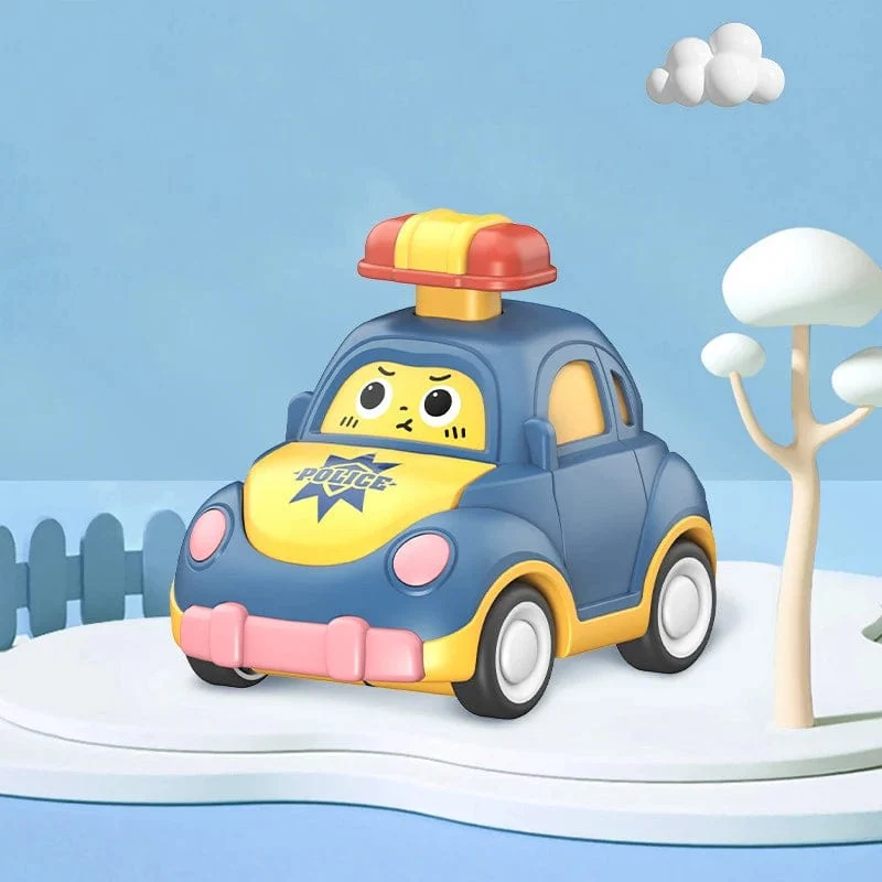 Kinder Cartoon Mini Auto Spielzeug Drücken Gehen Inertial Nette Feuer Lkw Krankenwagen Zurückziehen Krabbeln Pädagogisches Spielzeug Für Kleinkinder Jungen