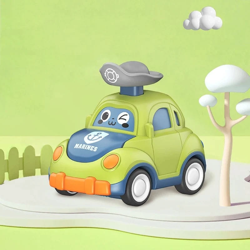 Kinder Cartoon Mini Auto Spielzeug Drücken Gehen Inertial Nette Feuer Lkw Krankenwagen Zurückziehen Krabbeln Pädagogisches Spielzeug Für Kleinkinder Jungen
